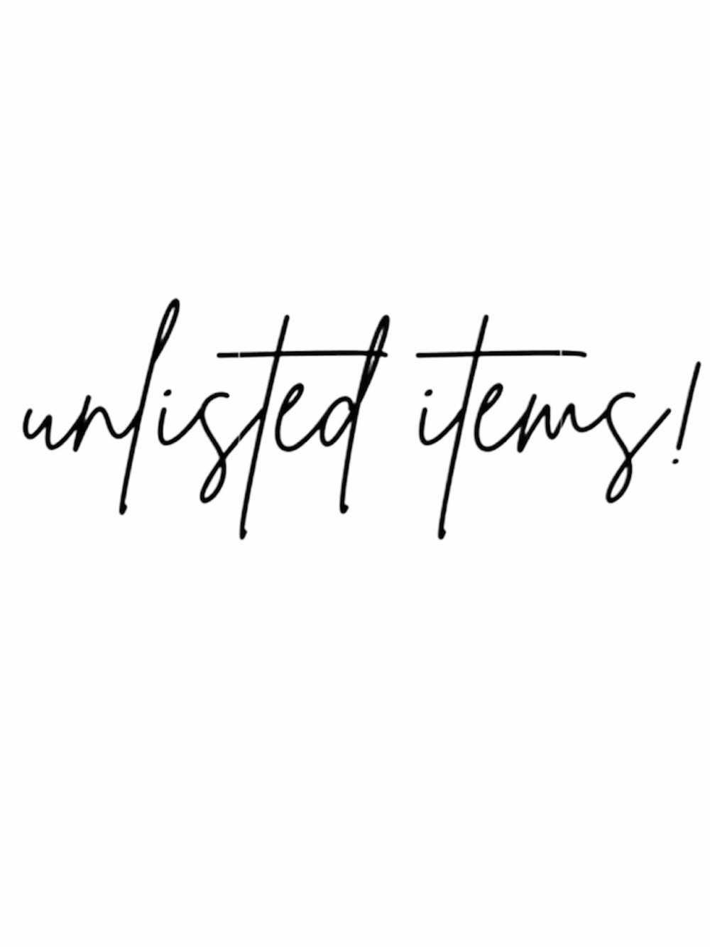 ODD #’s Unlisted Items! Congratulations on your purchase 🎉 Thank you 🫶🏾🖤